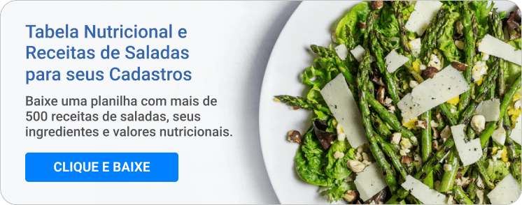 Tabela de pratos